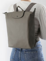 Longchamp Le pliage xtra Rugzak Grijs-vue-porte